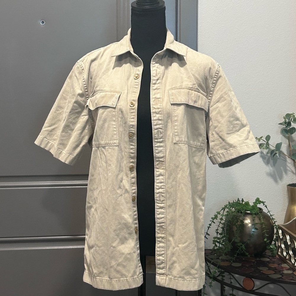 Khaki button down Arizona shirt
